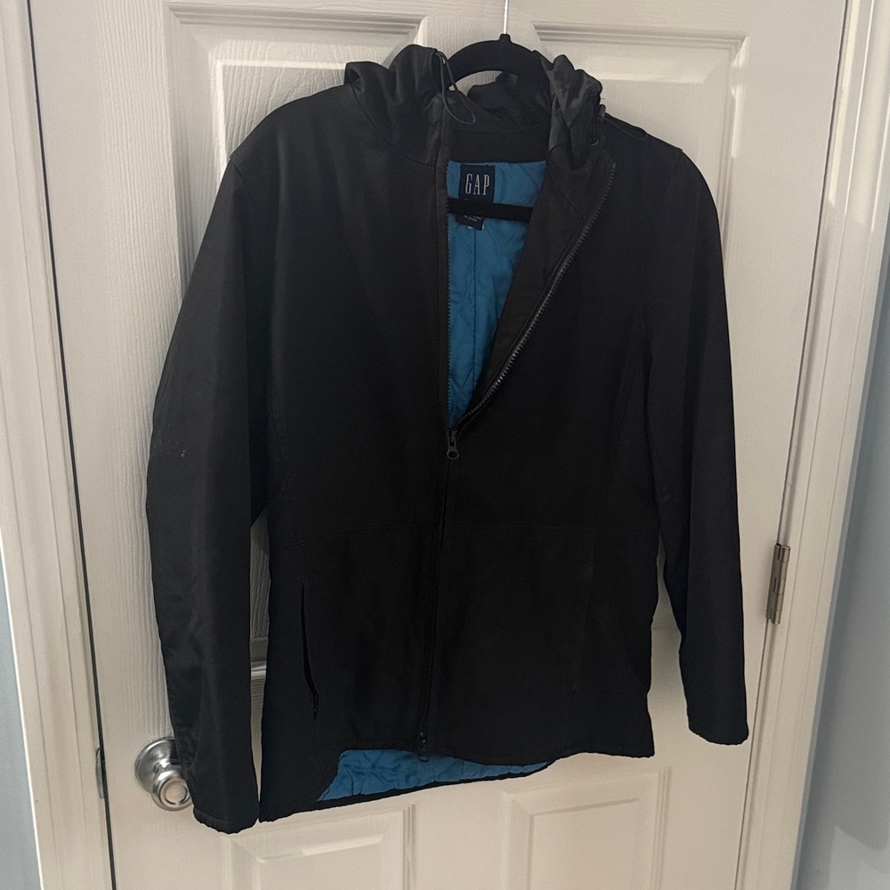 GAP Dark Jacket with Bright Blue Interior